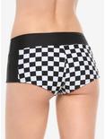 Black & White Checkered Swim Bottoms, MULTI, alternate