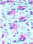 Blue Floral & Polka Dot Ruffle Halter Swim Top Plus Size, MULTI, alternate