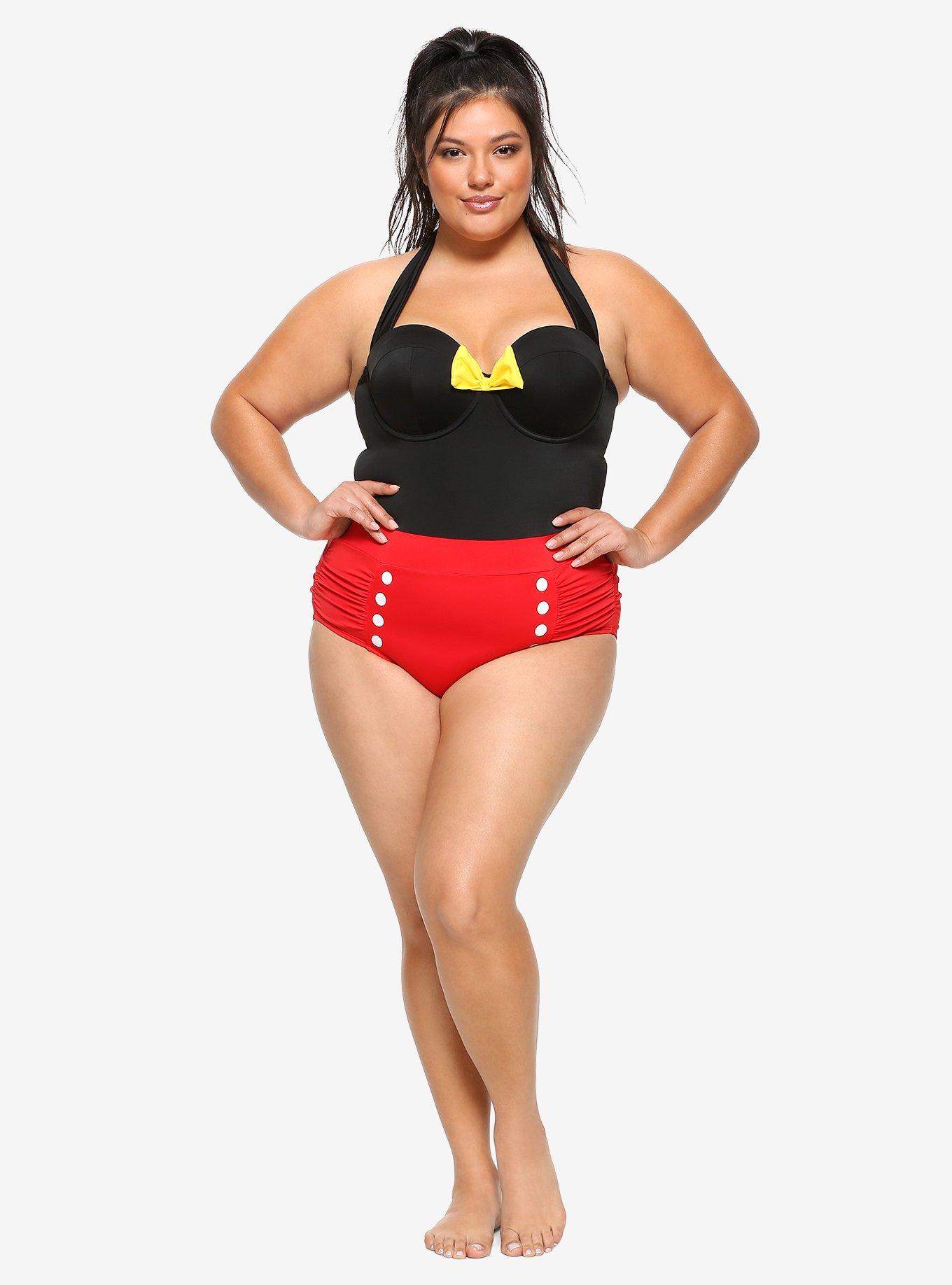 Disney Mickey Mouse Swimsuit Plus Size, MULTI, alternate