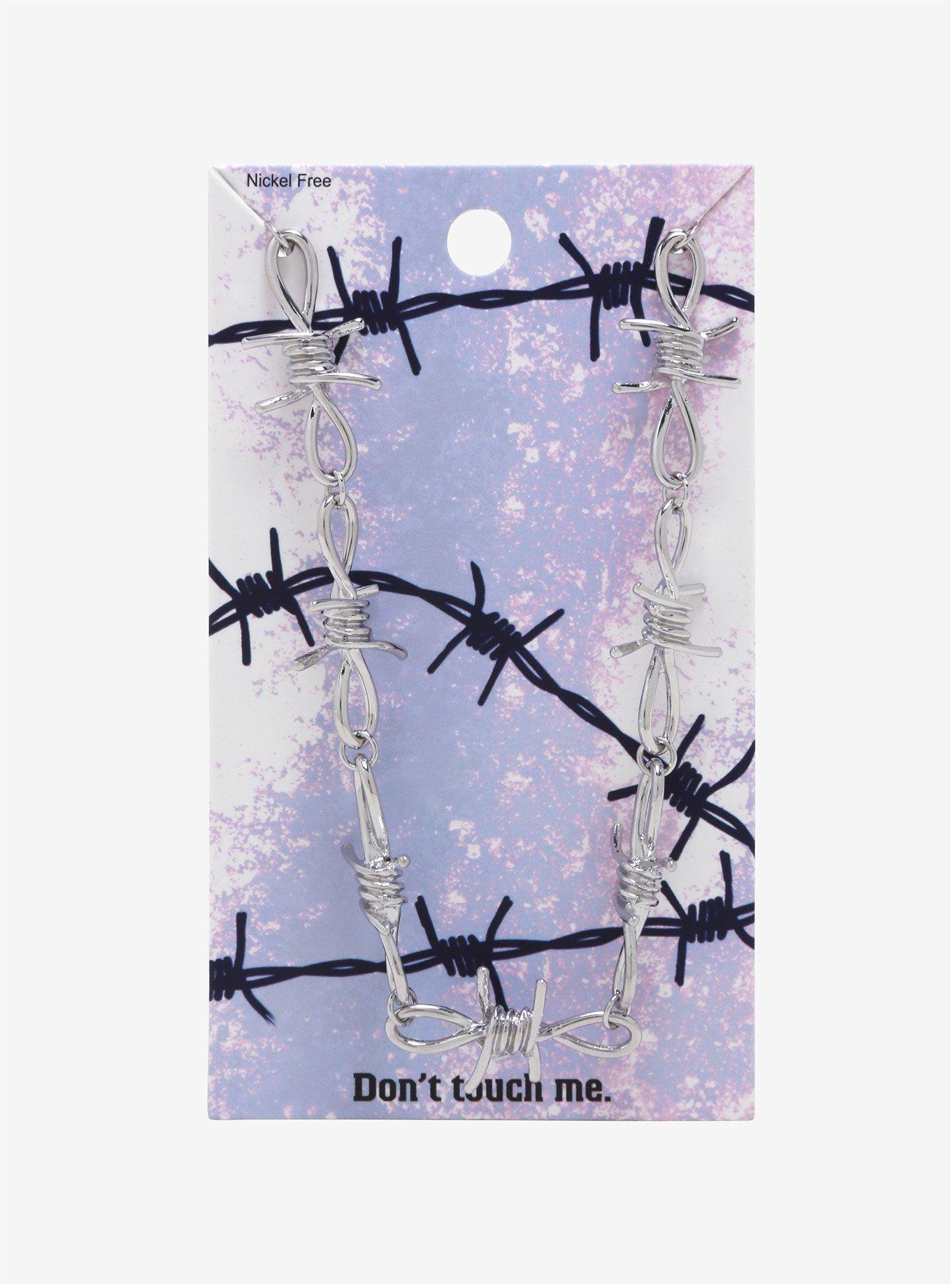 Barbed Wire Chain Necklace, , hi-res