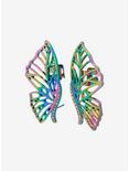 Iridescent Fairy Wing Cuff Earrings, , alternate