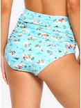 Disney Peter Pan Never Land Map High Waisted Ruched Swim Bottoms, MULTI, alternate