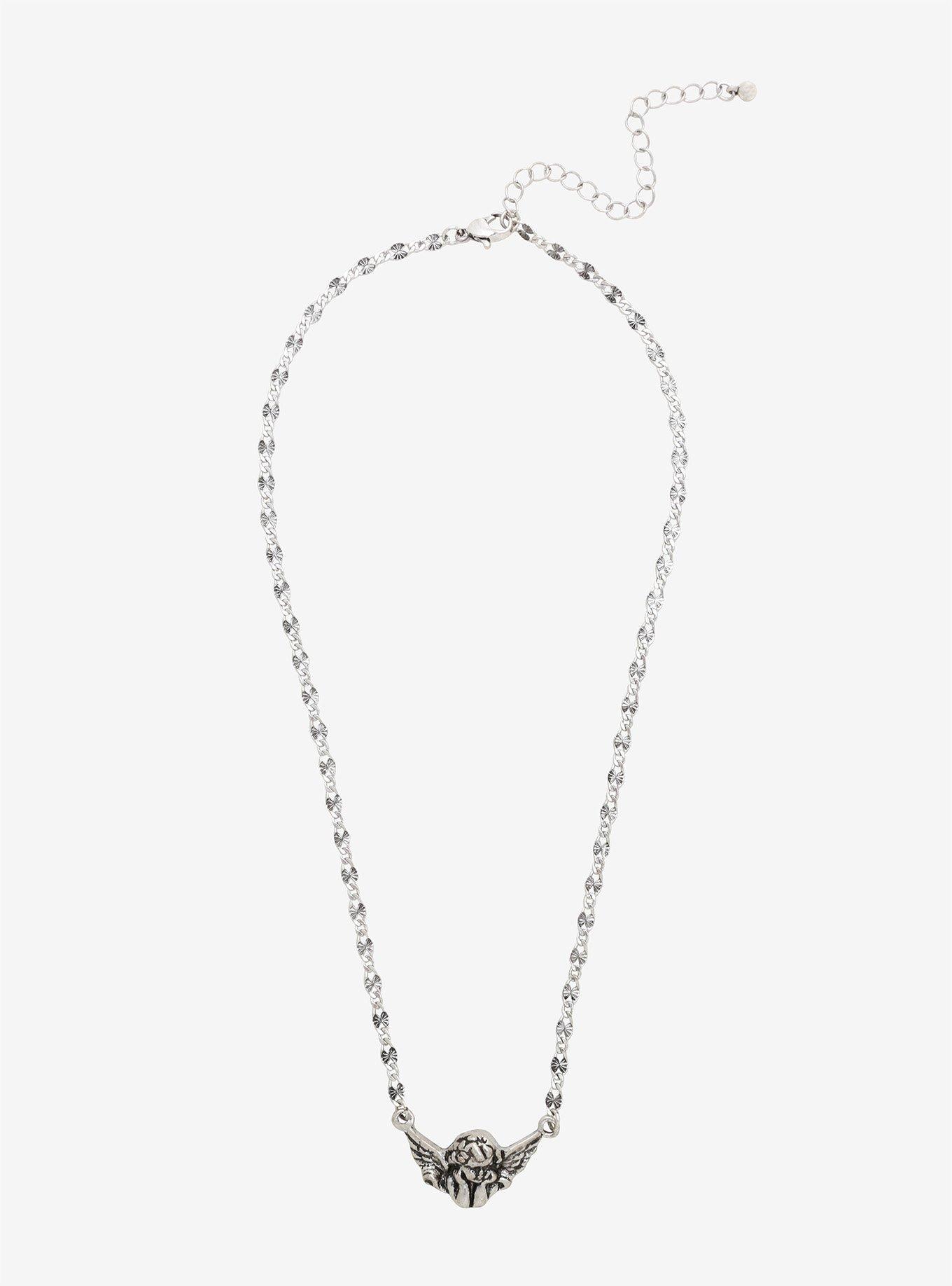 Cherub Angel Necklace, , alternate