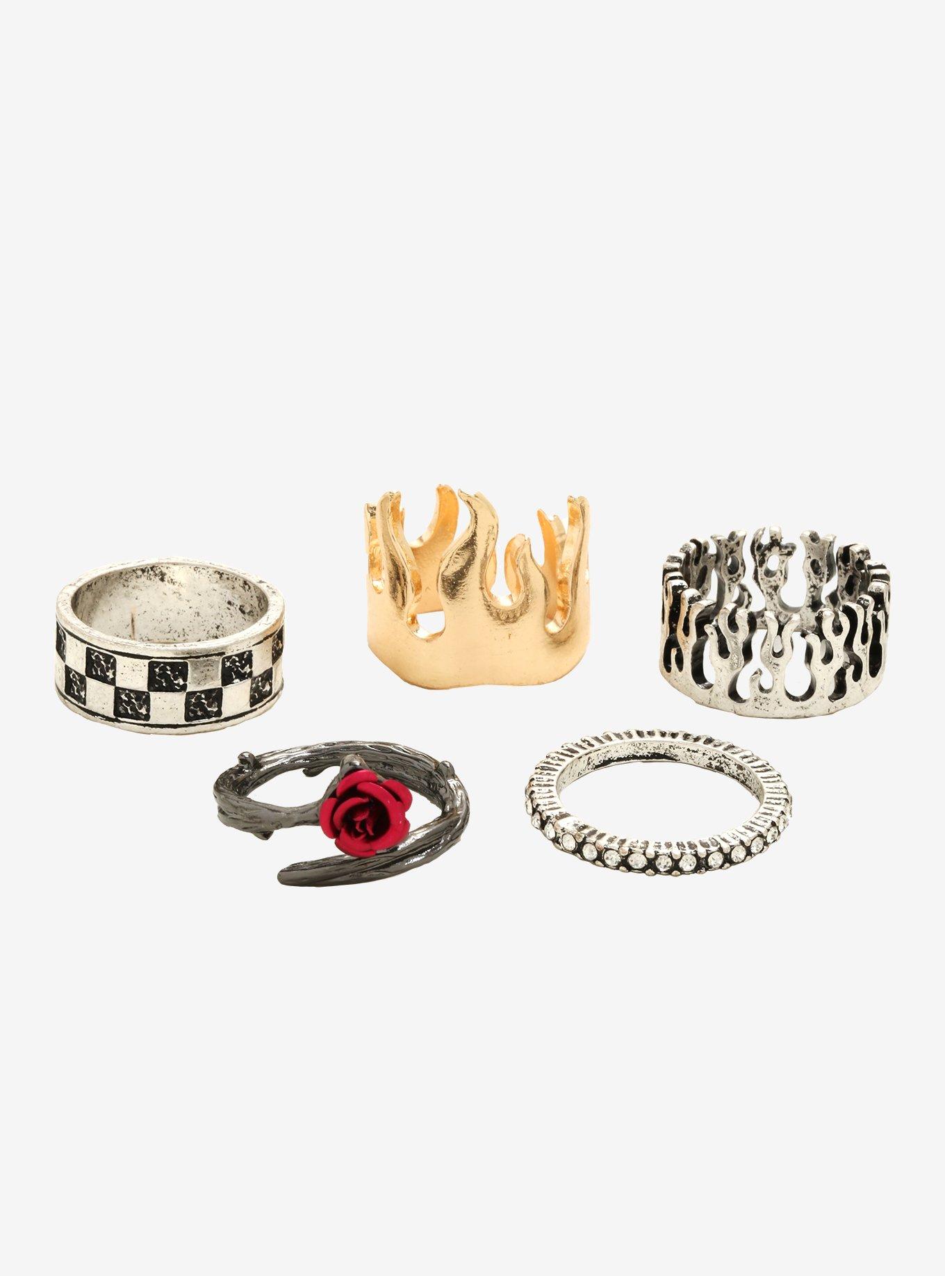 Flame Ring Set, , alternate