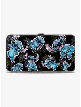 Disney Lilo & Stitch Scattered Hibiscus Hinged Wallet, , hi-res