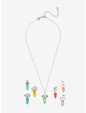 BT21 Interchangeable Crystal Charm Necklace, , hi-res