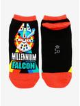 Star Wars Millennium Falcon Color No-Show Socks, , alternate