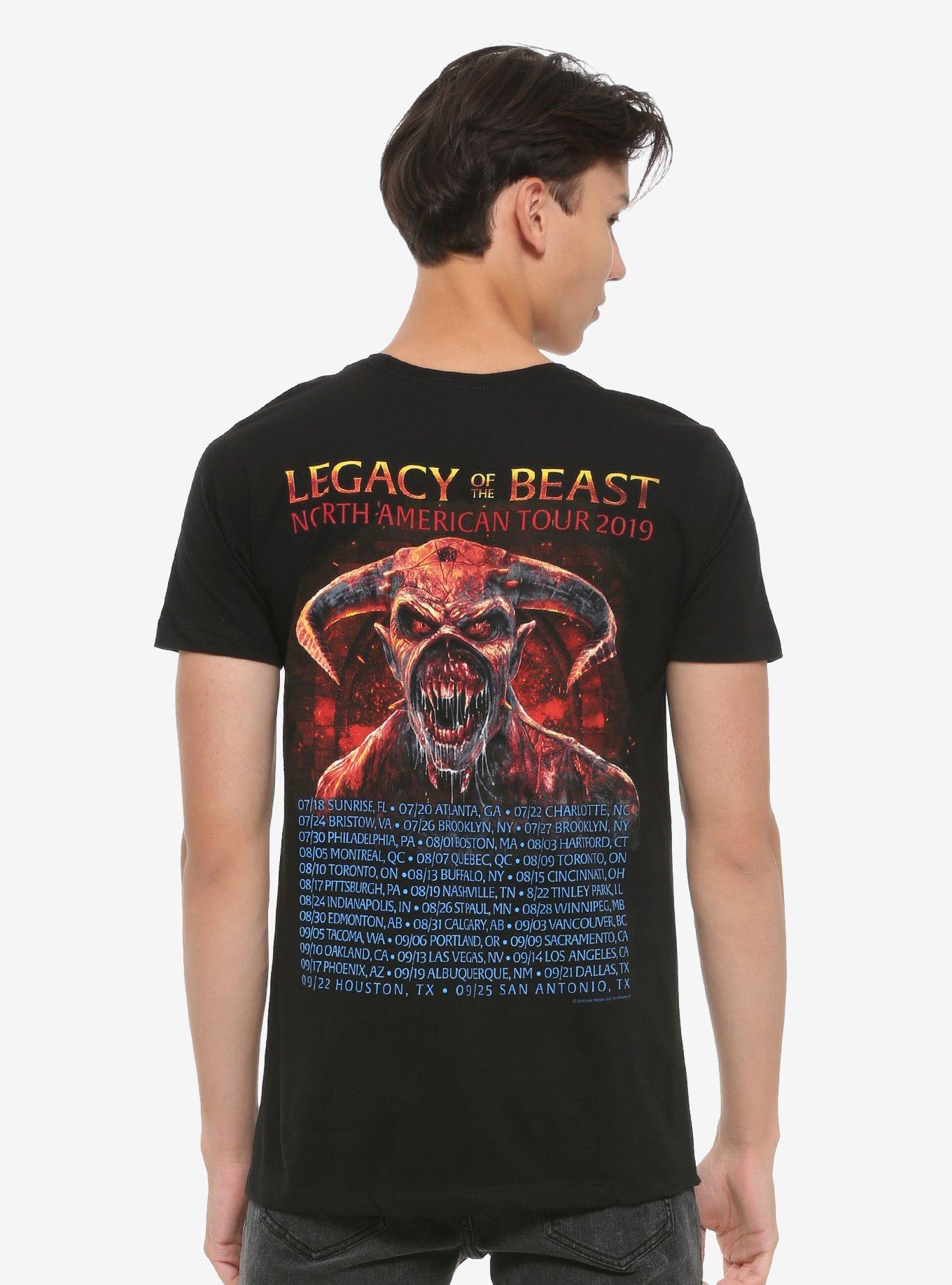 Iron Maiden Legacy Of The Beast Tour T-Shirt, BLACK, alternate