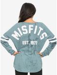 Misfits 1977 Oil Wash Girls Athletic Jersey, BLUE, alternate