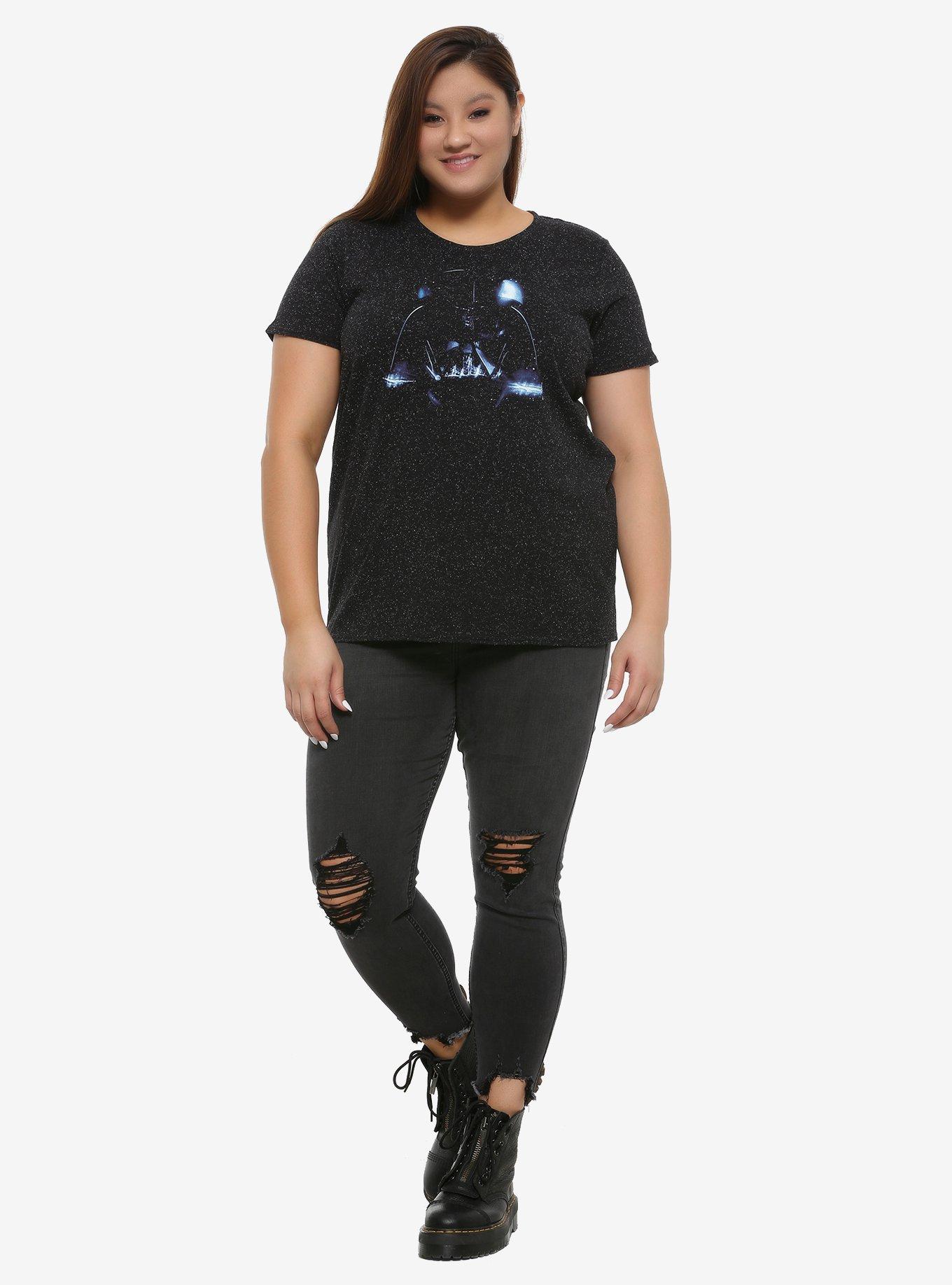 Her Universe Star Wars: The Rise Of Skywalker Darth Vader Speckle T-Shirt Plus Size, , alternate