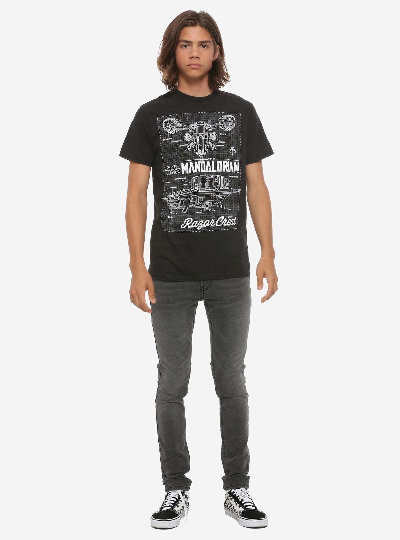 Our Universe Star Wars The Mandalorian Blueprint T-Shirt, , alternate
