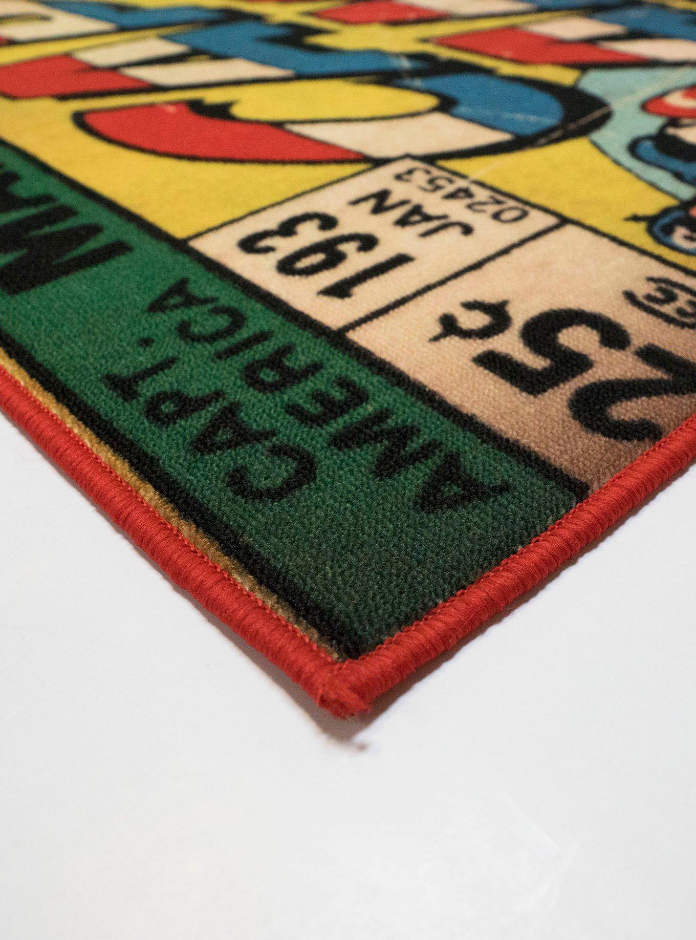 Marvel Captain America Comic Rug, , alternate