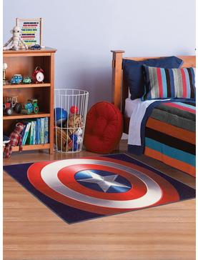 Plus Size Marvel Captain America Shield Rug, , hi-res