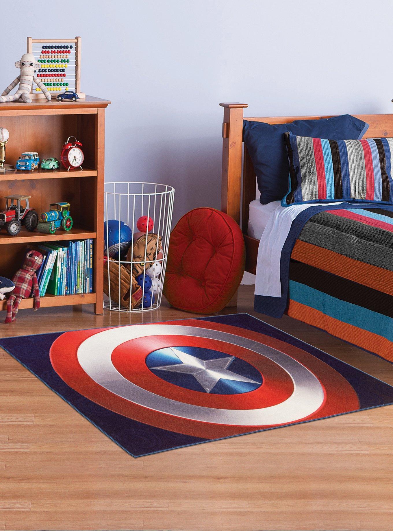 Marvel Captain America Shield Rug, , alternate