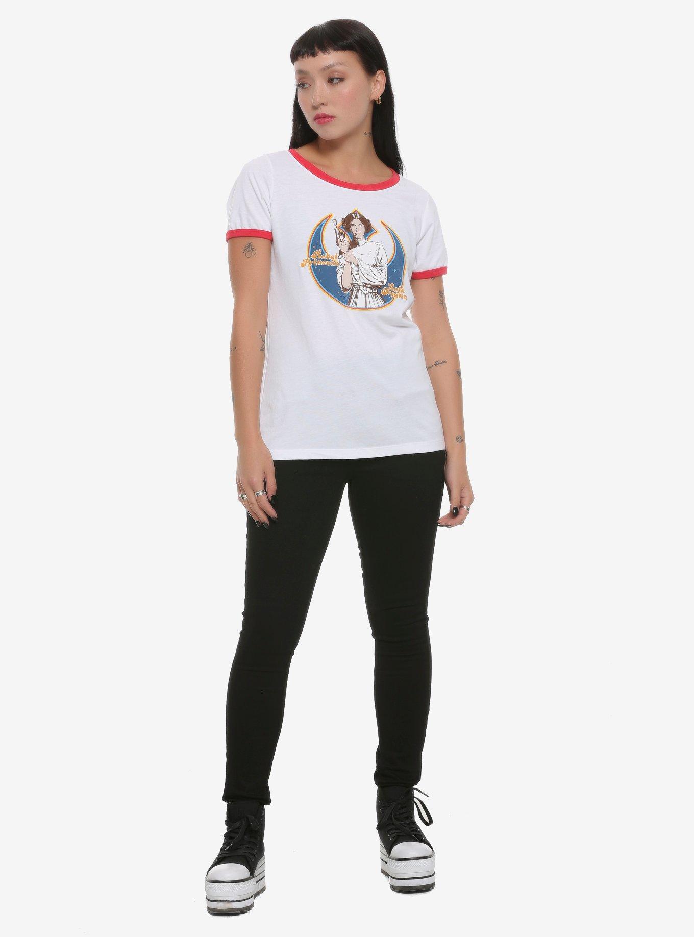 Star Wars Rebel Princess Leia Organa Ringer T-Shirt, , alternate