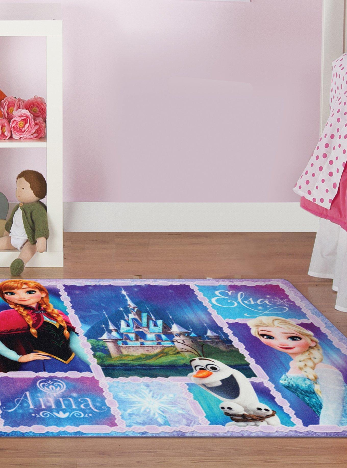 Disney Frozen Rug Anna, Olaf, and Elsa Rug, , alternate