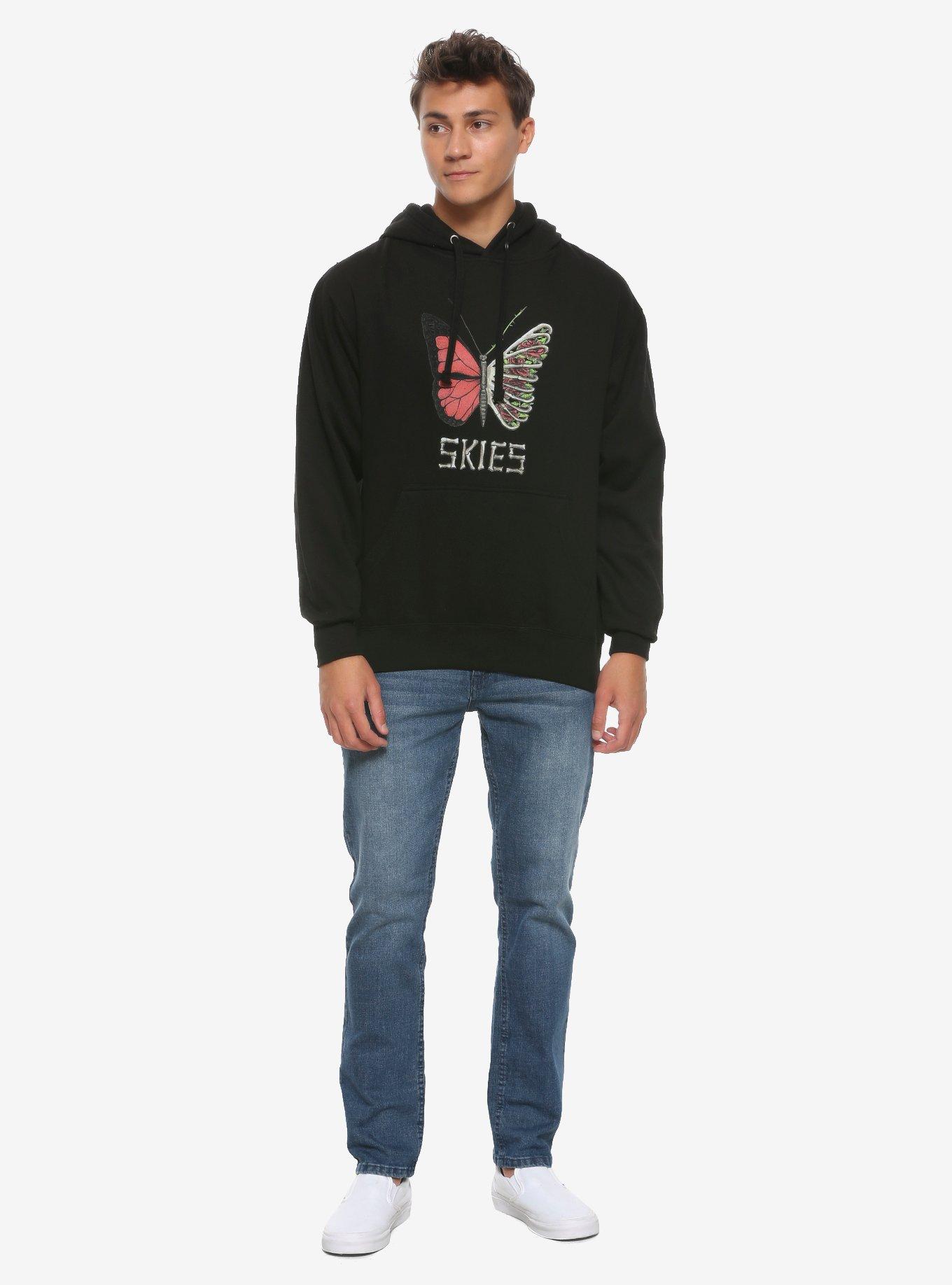 Lil skies hot sale butterfly ribs hoodie