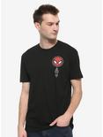 Marvel Spider-Man Web & Roses Tattoo T-Shirt, , alternate