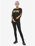 AC/DC Flames Girls Long-Sleeve T-Shirt, BLACK, alternate