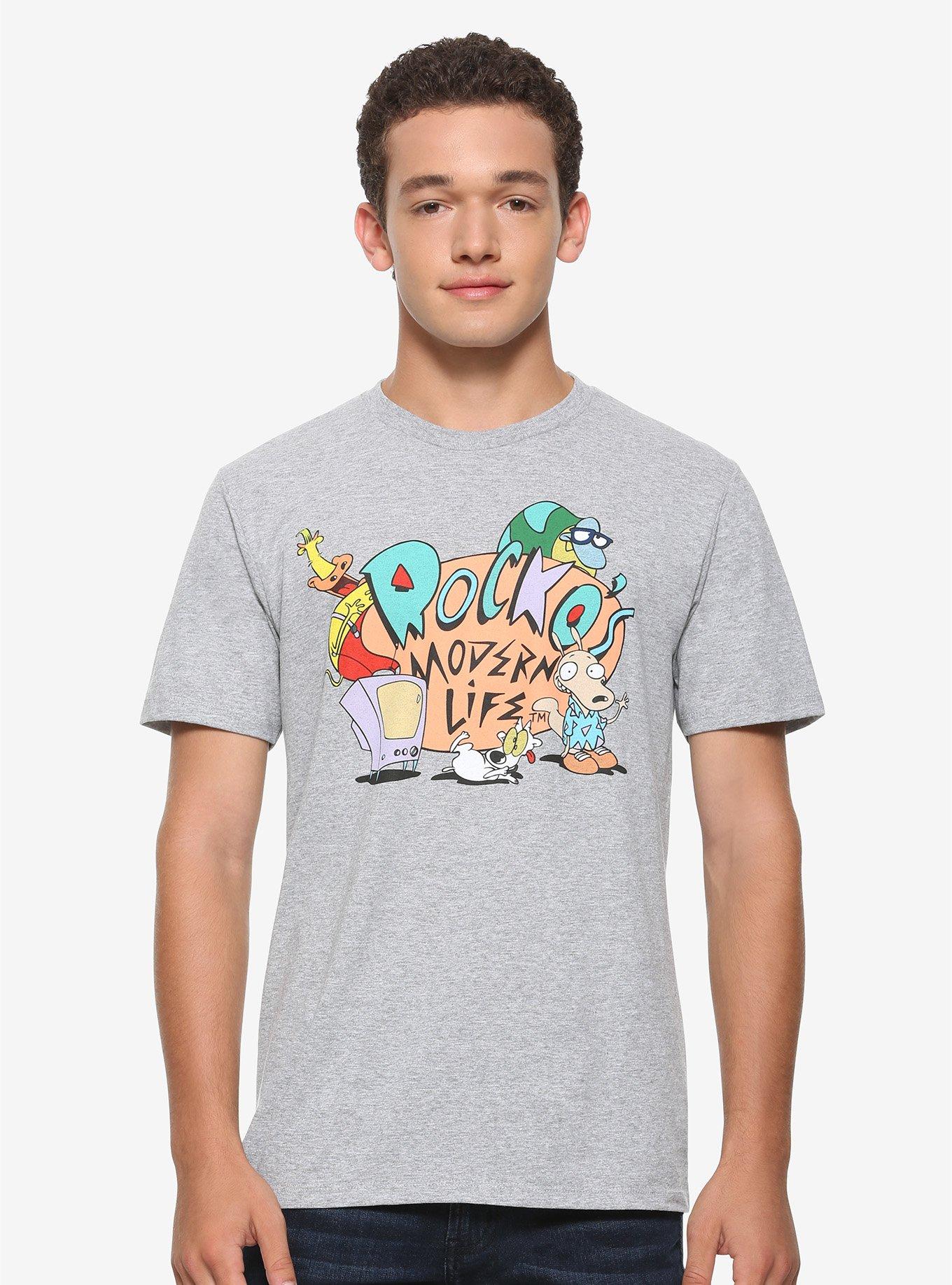Rocko's Modern Life Logo & Characters T-Shirt, MULTI, alternate