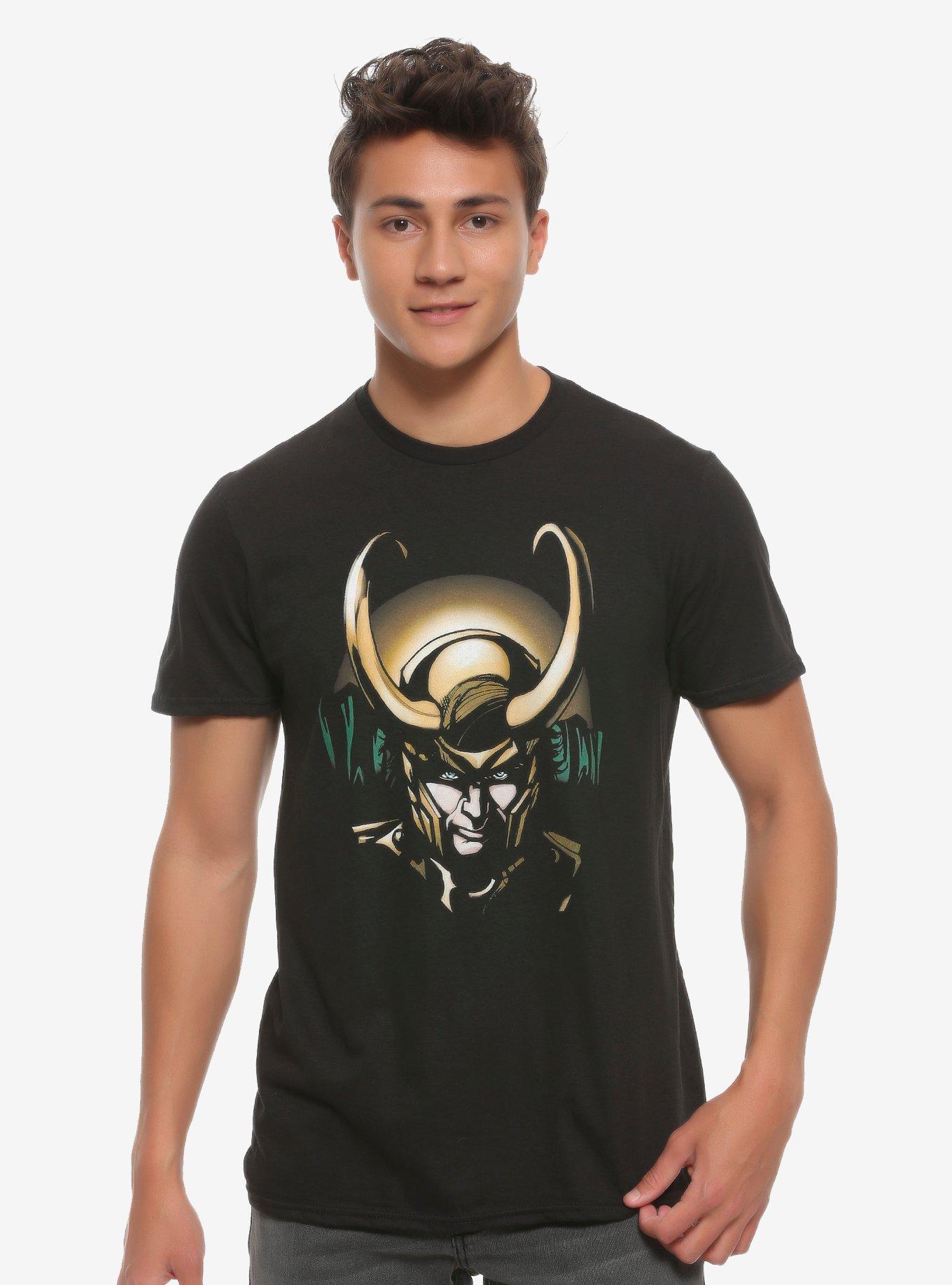 Marvel Loki Smirk Close-Up T-Shirt, MULTI, alternate