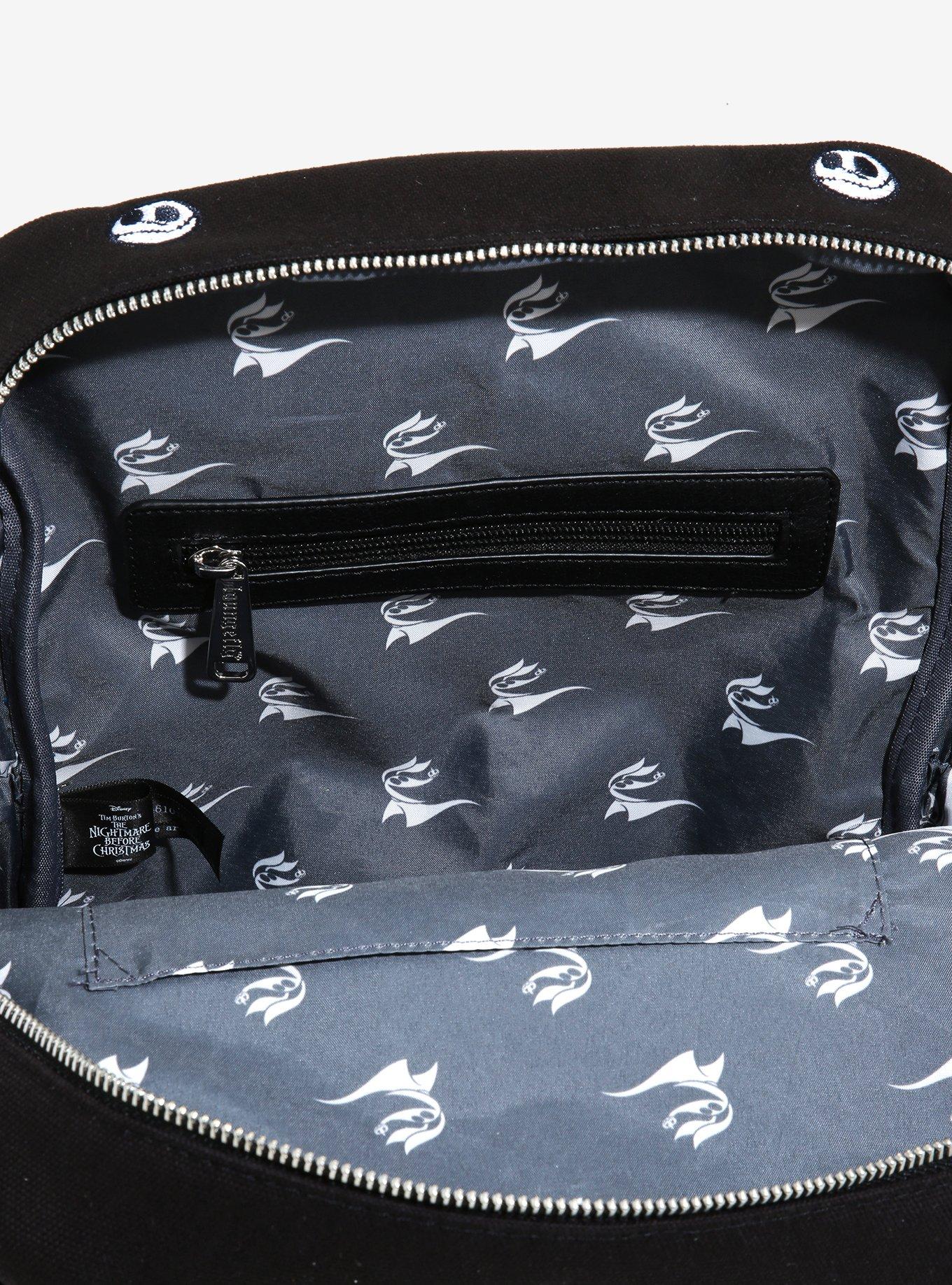 Loungefly Disney The Nightmare Before Christmas Jack Heads Canvas Mini Backpack, , alternate