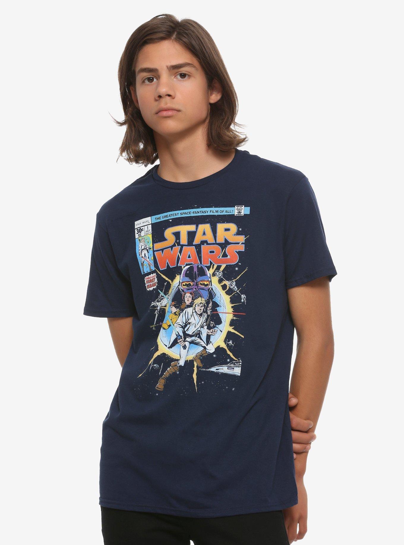 Star Wars Comic Book Cover T-Shirt, MULTI, alternate