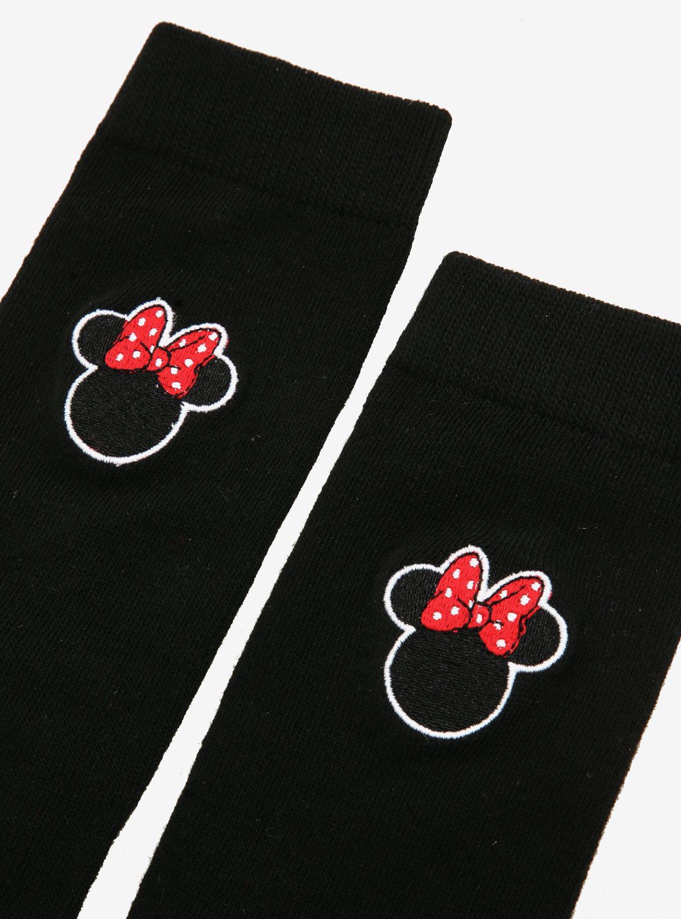 Disney Minnie Mouse Icon Crew Socks, , alternate