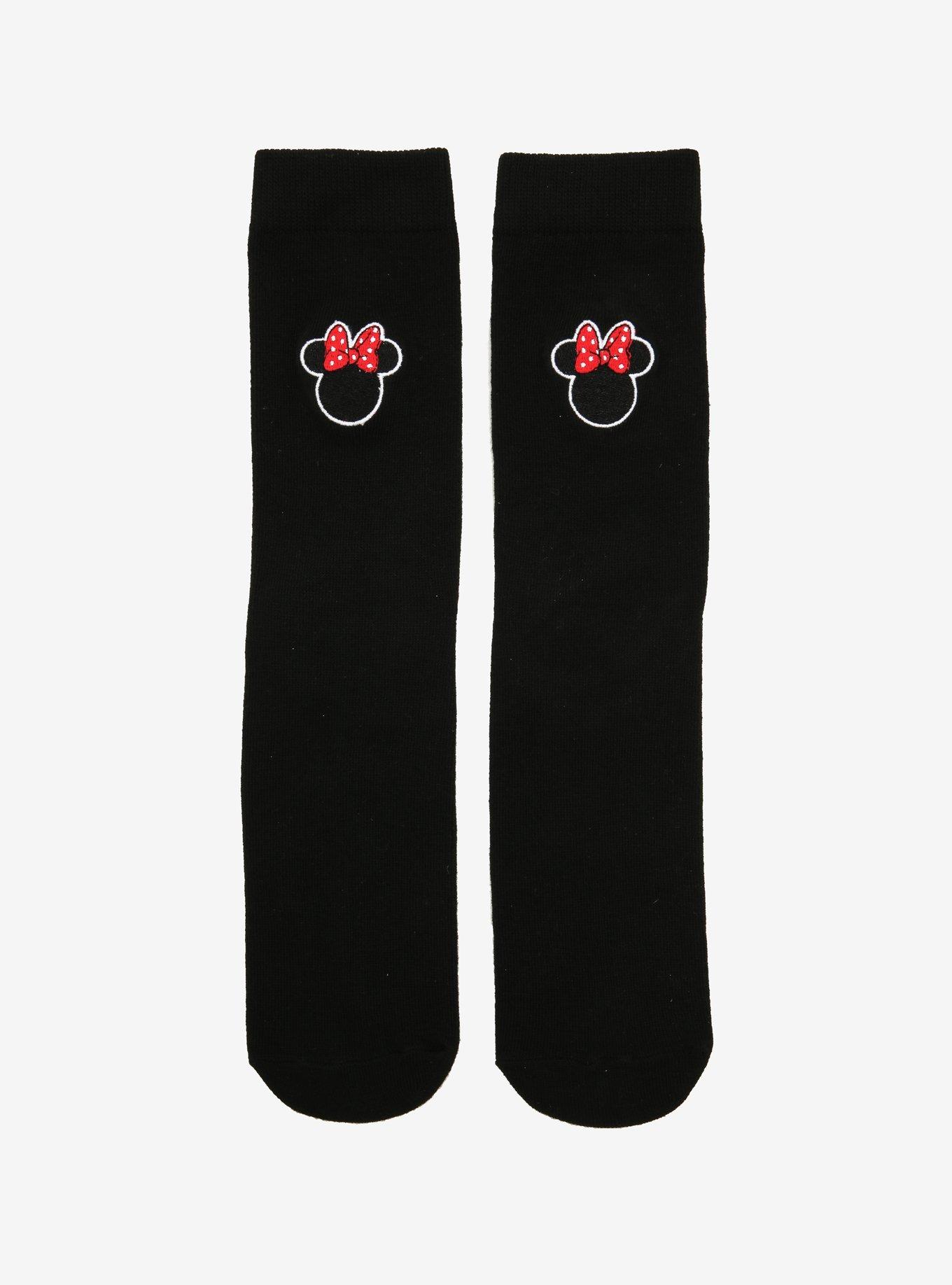 Disney Minnie Mouse Icon Crew Socks, , alternate