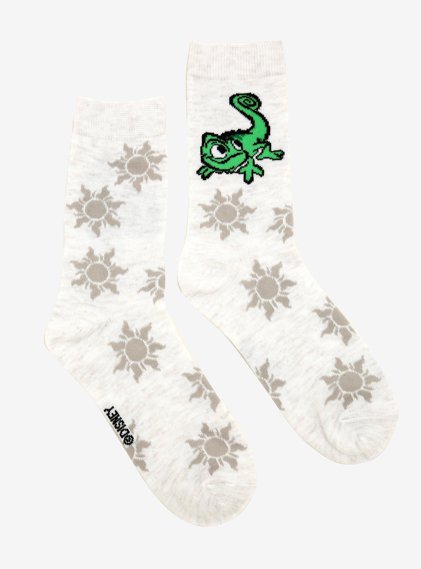 Disney Tangled Pascal Crew Socks, , alternate