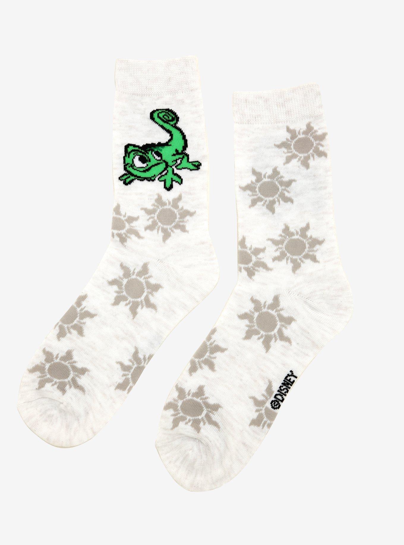 Disney Tangled Pascal Crew Socks, , alternate