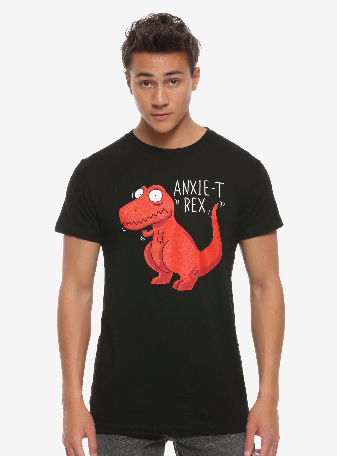 Anxie-T Rex T-Shirt, BLACK, alternate