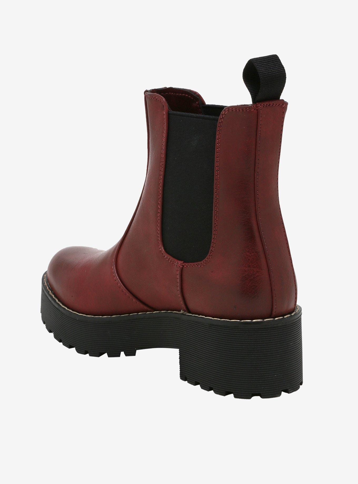 Slip-On Platform Combat Boots, MULTI, alternate