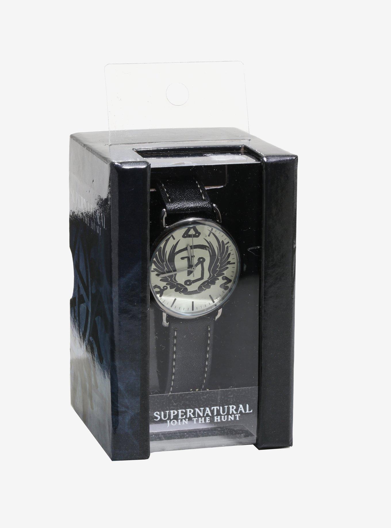 Supernatural Castiel Angel Banishing Sigil Watch, , alternate