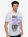 Neon Genesis Evangelion Rei 00 Tie-Dye T-Shirt, MULTI, alternate