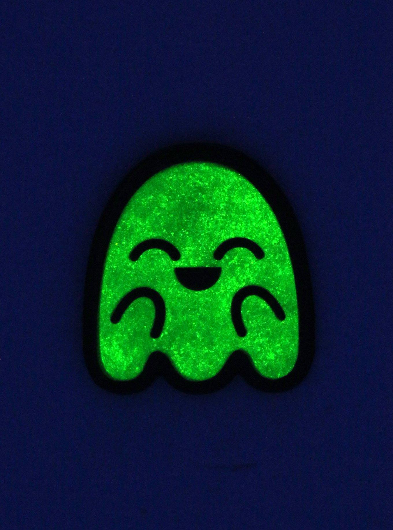 Chibi Ghost Glow-In-The-Dark Enamel Pin, , alternate