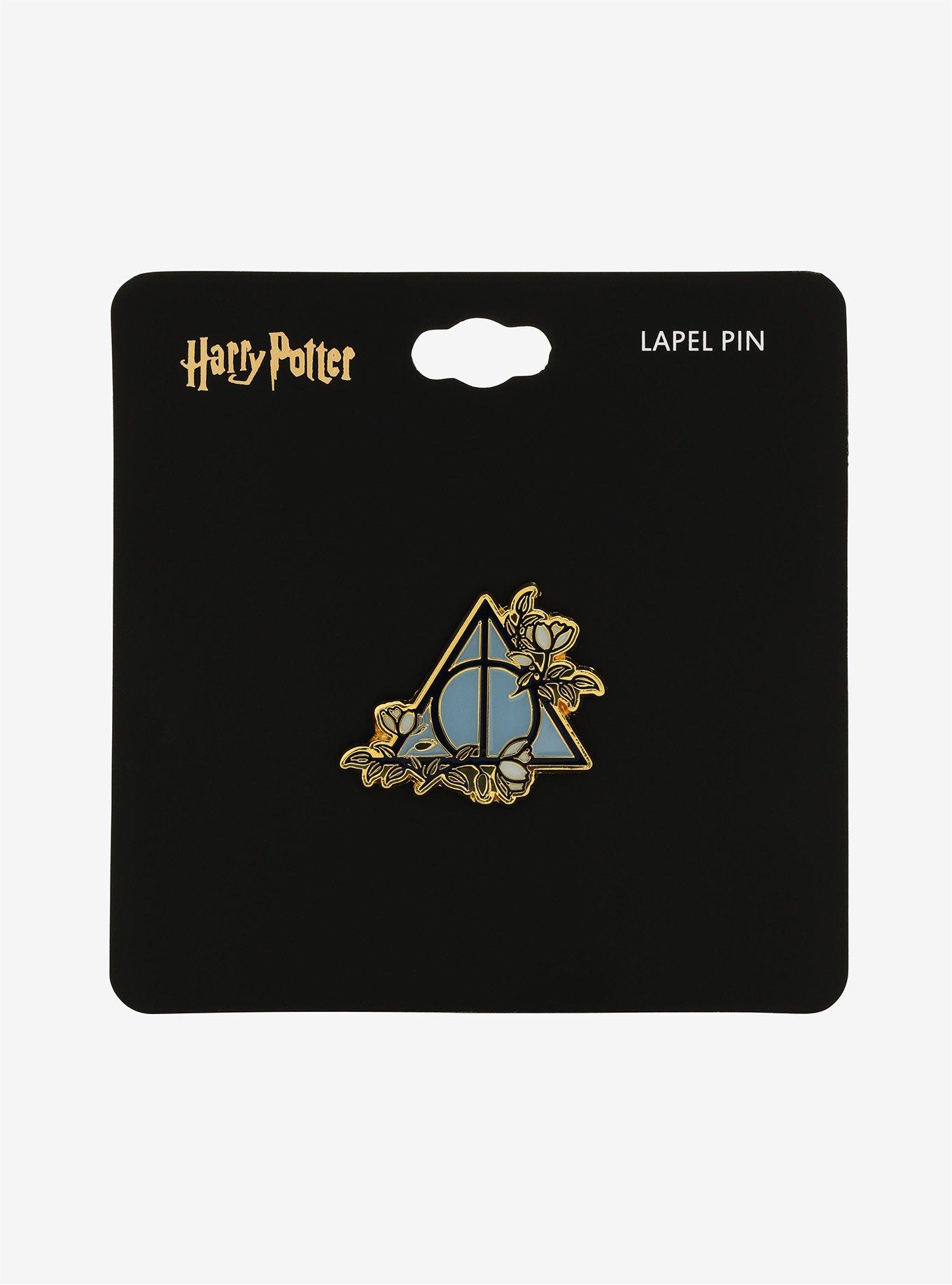 Harry Potter Floral Deathly Hallows Enamel Pin, , alternate
