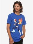 My Hero Academia Todoroki Ice & Fire T-Shirt, BLUE, alternate