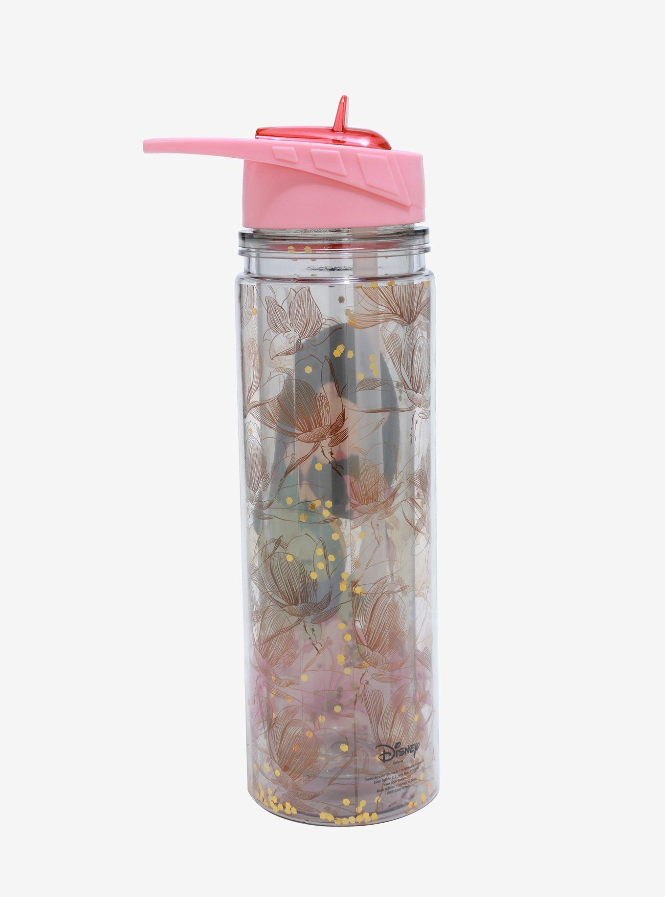 Disney Mulan Glitter Magnolia Flower Water Bottle, , alternate