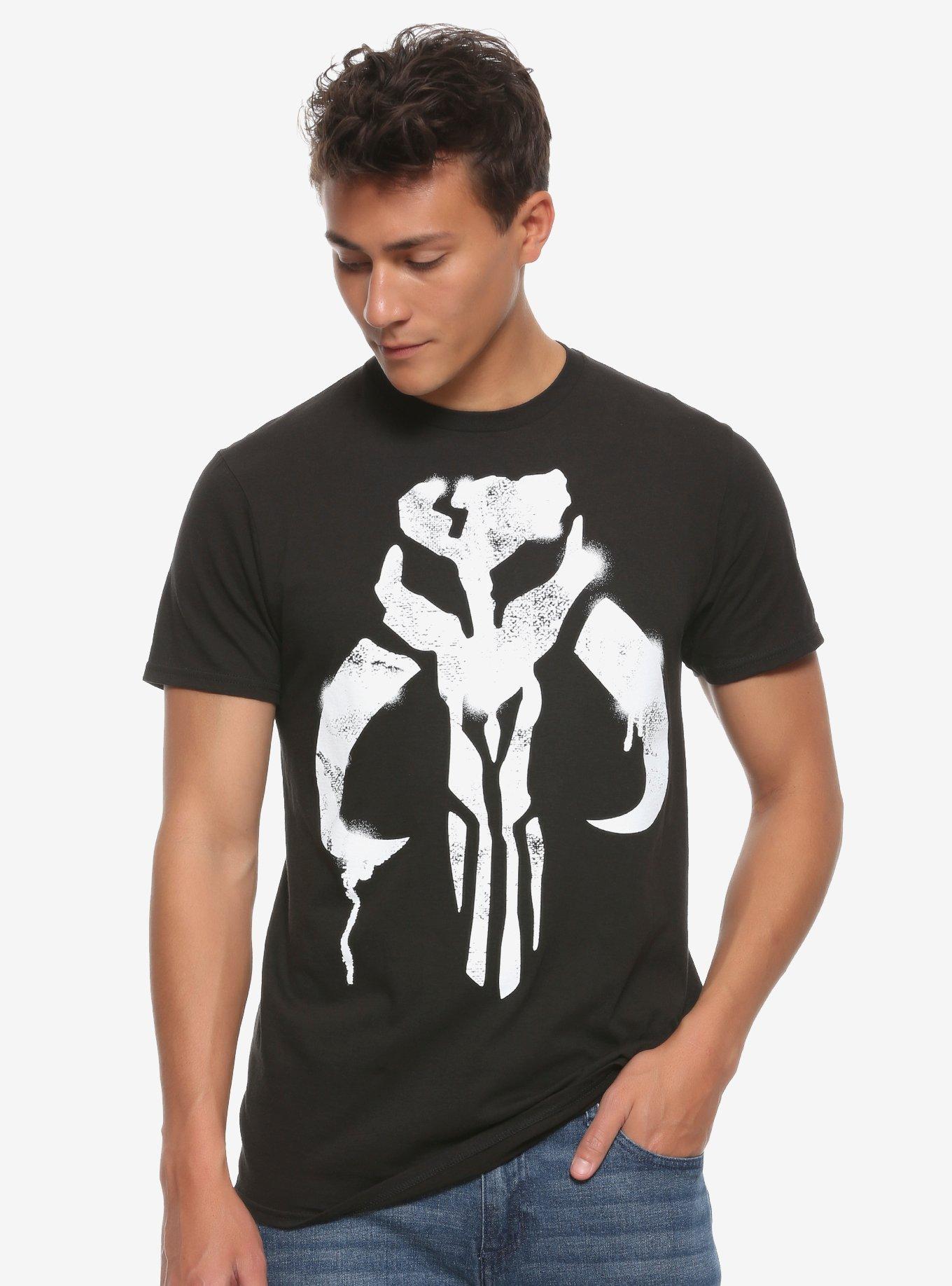 Our Universe Star Wars The Mandalorian Logo T-Shirt, BLACK, alternate