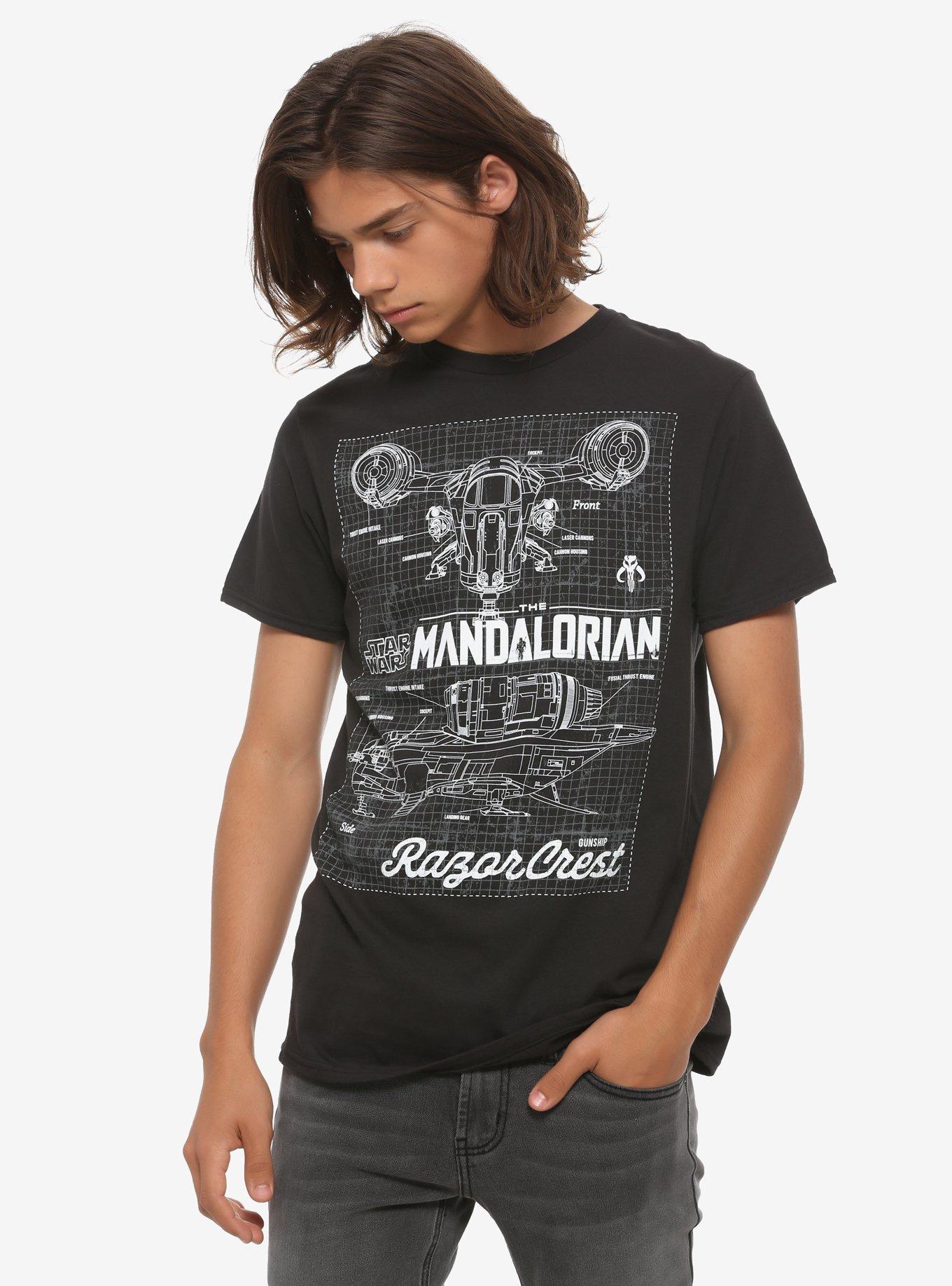 Our Universe Star Wars The Mandalorian Blueprint T-Shirt, , alternate
