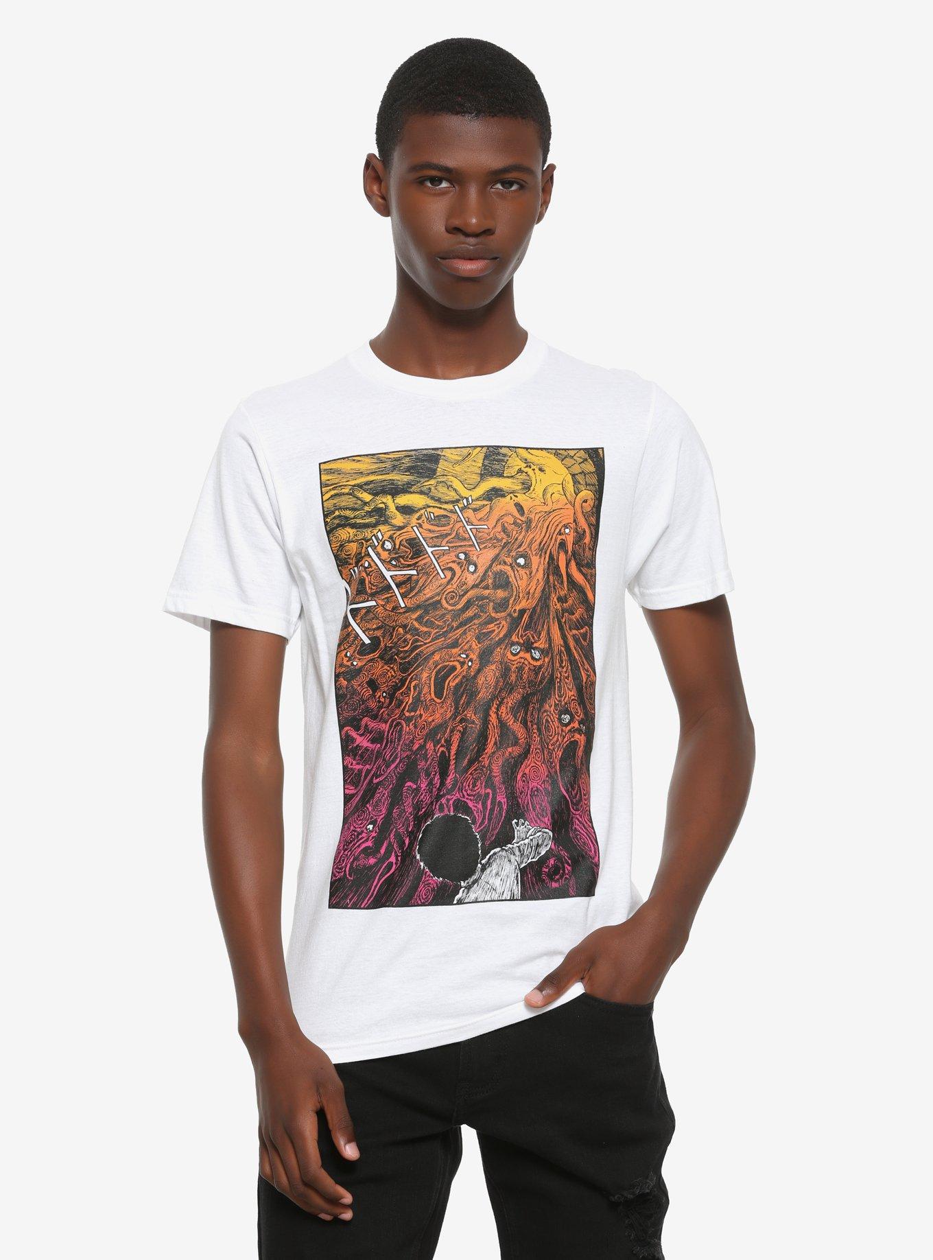 Junji Ito Uzumaki Gradient T-Shirt, MULTI, alternate