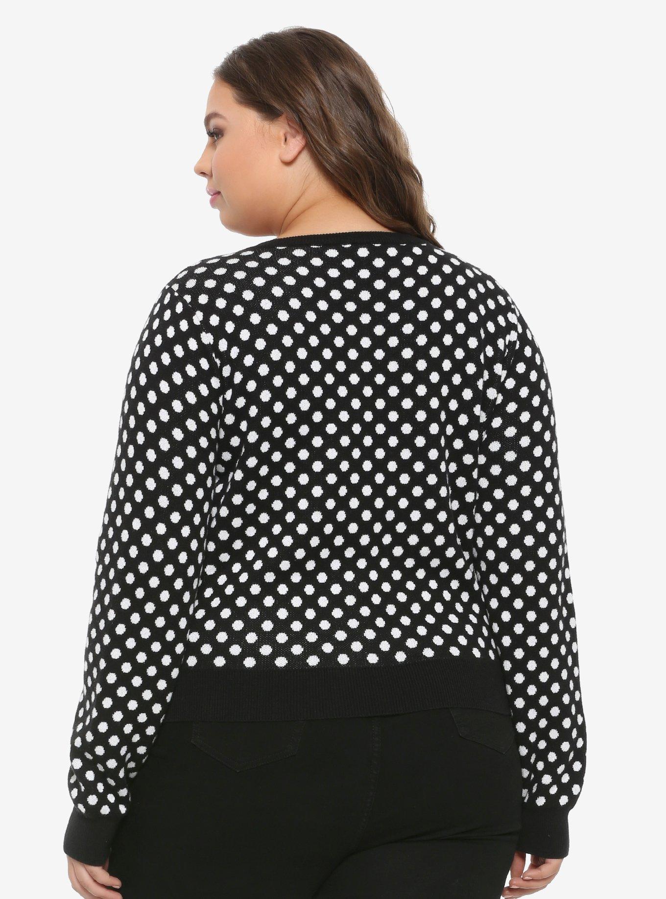 Her Universe Disney Minnie Mouse Polka Dots & Cherries Cardigan Plus Size, MULTI, alternate