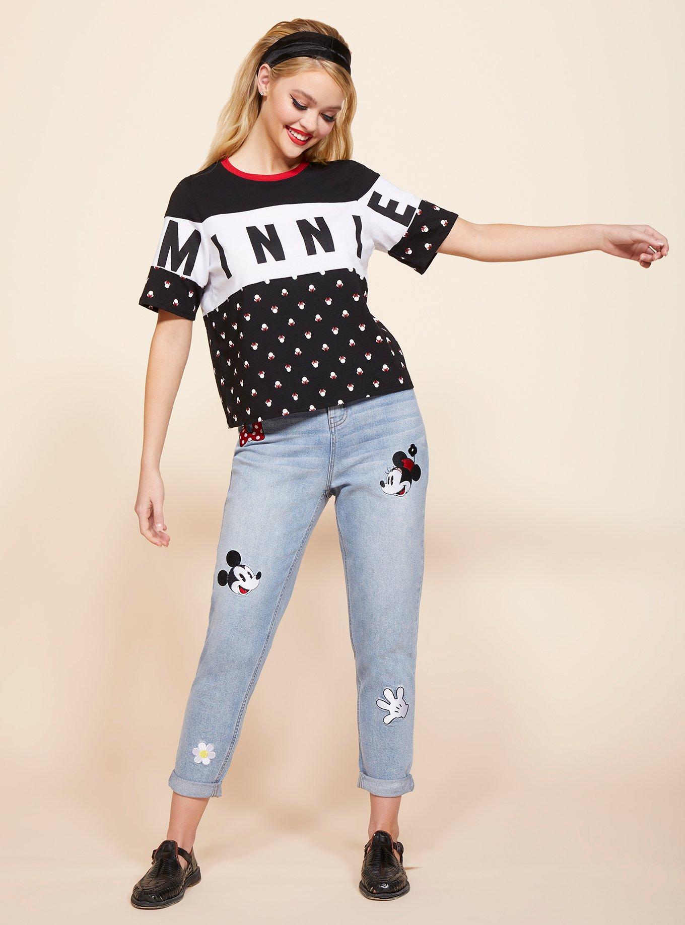 Her Universe Disney Minnie Mouse Crop T-Shirt, MULTI, alternate