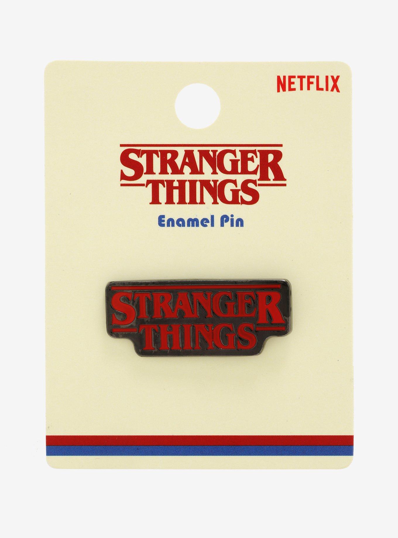 Stranger Things Logo Enamel Pin, , alternate