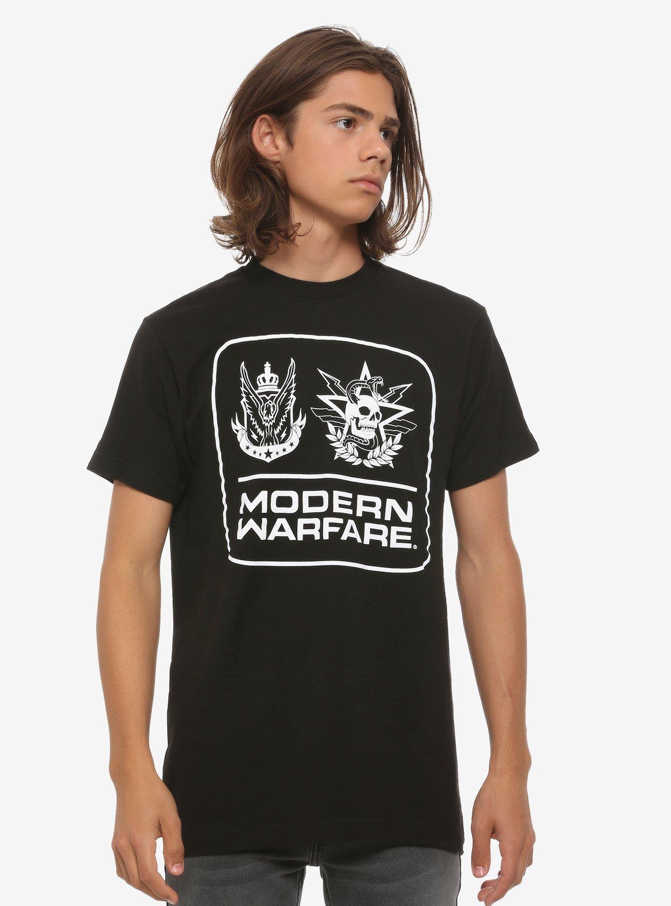 Call Of Duty: Modern Warfare Faction Icons T-Shirt, BLACK, alternate