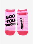 Mean Girls Boo You Whore No-Show Socks, , alternate