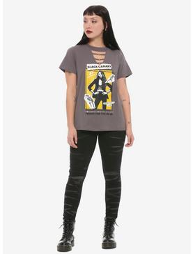 Plus Size Her Universe DC Comics Birds Of Prey Black Canary Poster Cutout Neck T-Shirt, , hi-res