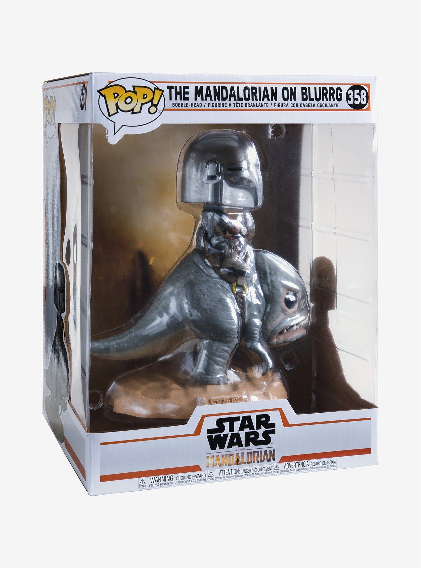 Funko Pop! Star Wars The Mandalorian on Blurrg Vinyl Bobble-Head, , alternate
