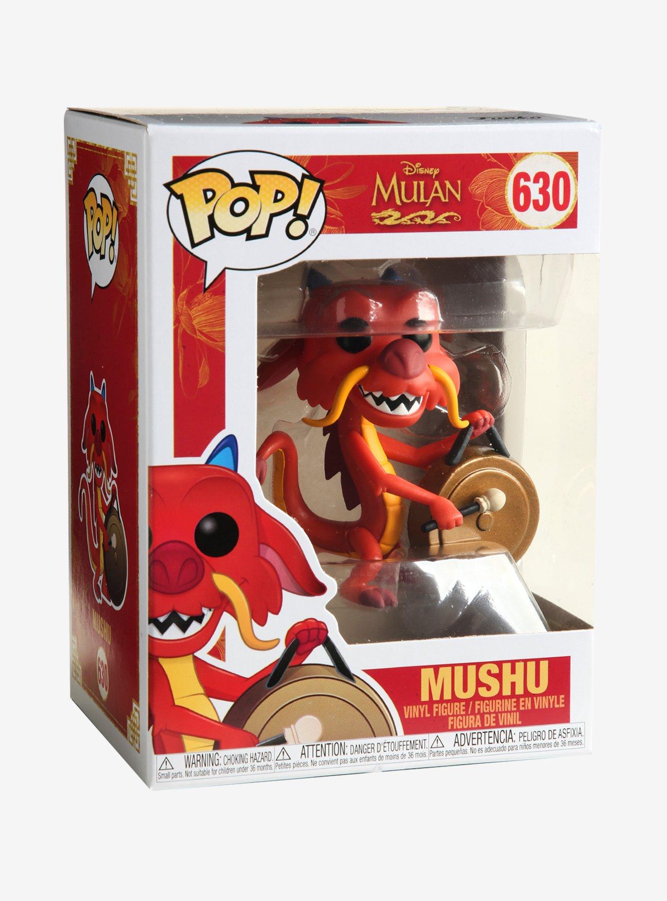 Funko Pop! Disney Mulan Mushu with Gong Vinyl Figure, , alternate